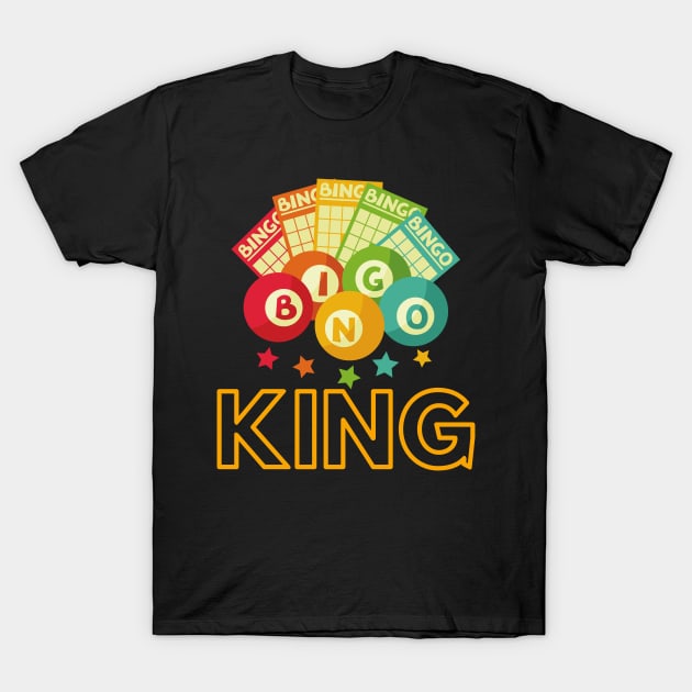 Bingo King Bingo Balls Cards Mask Sweatshirt T-Shirt by MalibuSun